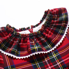 Load image into Gallery viewer, Christmas Infant Girls Vintage Elegant Formal Plaid Kids Dresses - sunnydayhomedecorboutique
