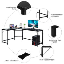 Load image into Gallery viewer, L Shaped Desk Corner Computer Desk PC Laptop Gaming Table Workstation - sunnydayhomedecorboutique
