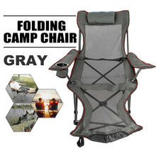 Load image into Gallery viewer, Outdoor Folding Chair Backrest With Footrest Bed Nap Chair - sunnydayhomedecorboutique
