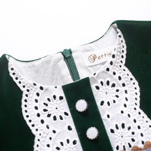 Load image into Gallery viewer, Pettigirl Winter Children Teenagers Kids Charm Christmas Luxurious Green Plaid Lace Dresses for Girls Clothes Size 2 3 7 12 Year - sunnydayhomedecorboutique
