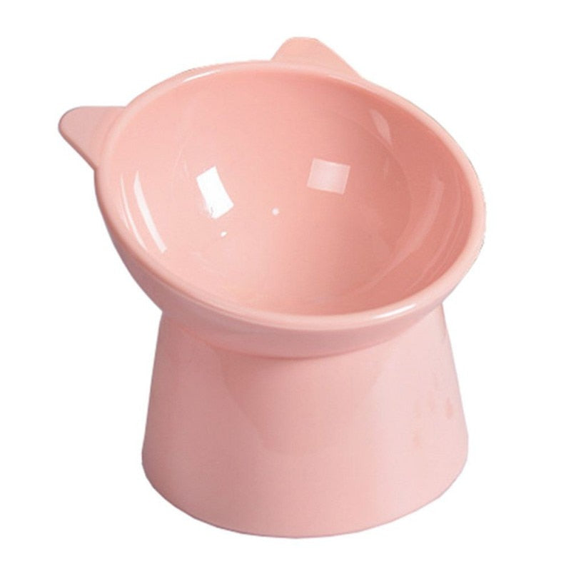 Pet Dog Cat Bowl with Raised Stand Pet Food Cat feeder Protect Cervical Vertebra - sunnydayhomedecorboutique