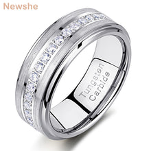 Load image into Gallery viewer, New she, Men&#39;s Promise Wedding Band Tungsten Carbide Rings - sunnydayhomedecorboutique
