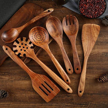 Load image into Gallery viewer, Cooking Utensils Set Non-Stick Spatula Shovel Wooden Handle
