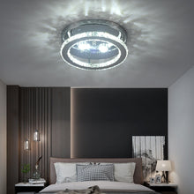 Load image into Gallery viewer, Modern LED Crystal Chandelier Lighting Mirror Rings  Ceiling Lamp - sunnydayhomedecorboutique
