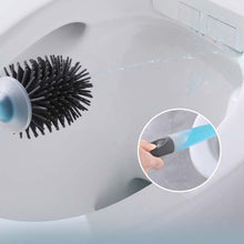 Load image into Gallery viewer, Silicone Toilet Brush For WC Accessories Add Detergent Toilet Brush Wall-Mounted
