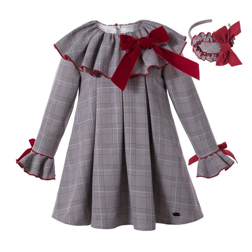 Pettigirl New Spring Christmas Cotton Fashion Dresses For Children  Age 2 - 8Y & Hairband - sunnydayhomedecorboutique