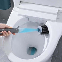 Load image into Gallery viewer, Silicone Toilet Brush For WC Accessories Add Detergent Toilet Brush Wall-Mounted
