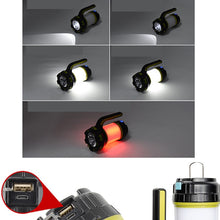 Load image into Gallery viewer, USB Rechargeable LED Torch Camping Lantern Water Resistant Outdoor
