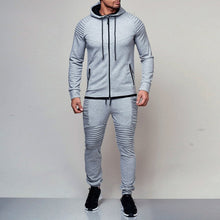 Load image into Gallery viewer, 2 pieces Autumn Running tracksuit men Sweatshirt Sports - sunnydayhomedecorboutique
