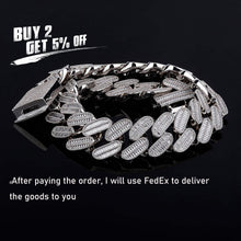 Load image into Gallery viewer, New 39mm Cuban Chain Style Men Hip Hop Necklace Plated High Quality
