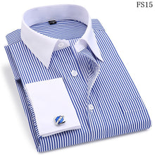 Load image into Gallery viewer, Classic French Cufflinks Men&#39;s Business Dress Long Sleeve Shirt
