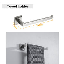 Load image into Gallery viewer, Bathroom Hardware Set Bathroom Accessories Black Robe Hook Towel
