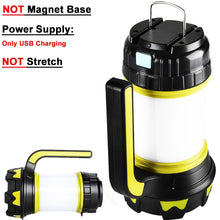 Load image into Gallery viewer, USB Rechargeable LED Torch Camping Lantern Water Resistant Outdoor
