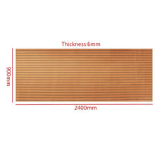 Load image into Gallery viewer, 2400MMx900MMx6MM Self-Adhesive Foam Yacht Synthetic Teak Deck Faux Teak Boat Deck Mat Decking Boat EVA Foam Floor Mat For Boat - sunnydayhomedecorboutique
