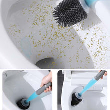 Load image into Gallery viewer, Silicone Toilet Brush For WC Accessories Add Detergent Toilet Brush Wall-Mounted
