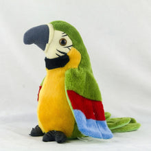 Load image into Gallery viewer, Cute Electric Talking Parrot Plush Toy Speaking Record Repeats Waving Wings
