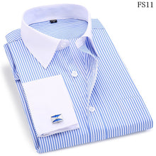 Load image into Gallery viewer, Classic French Cufflinks Men&#39;s Business Dress Long Sleeve Shirt
