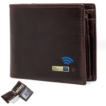 Load image into Gallery viewer, Smart Anti-lost Wallet -compatible Leather Short Credit Card Holders Male
