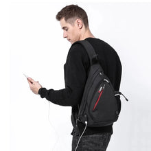 Load image into Gallery viewer, Men and Women Shoulder Bags USB Charge Crossbody Bag - sunnydayhomedecorboutique
