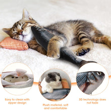 Load image into Gallery viewer, Cat Kicker Fish Toy USB Electric Realistic Catnip Kicker Toy
