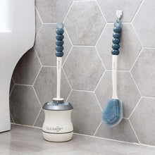 Load image into Gallery viewer, Long Handle TPR Toilet Brush Cleaning Tools Soft Brush Head
