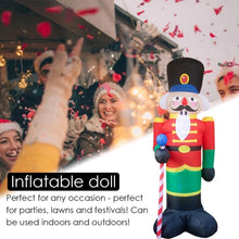 Load image into Gallery viewer, 2.4M Giant Soldier Model Nutcracker Christmas Inflatable LED Light Up Decor - sunnydayhomedecorboutique
