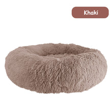 Load image into Gallery viewer, Donut Dog Bed Warm Soft Long Plush Pet Cushion - sunnydayhomedecorboutique
