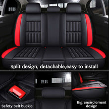 Load image into Gallery viewer, Car Seat Covers Pu Leather Seats Cover Full Set Seat Cushion Cover Front Rear Seat Cover Universal SUV Trucks - sunnydayhomedecorboutique
