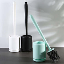 Load image into Gallery viewer, Toilet Brush WC Quick Drying Bracket Gap Brush With Holder Flat Head
