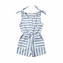 Load image into Gallery viewer, Baby Girl Stripe Clothes Sleeveless Jumpsuit Outfit Sunsuit Clothes - sunnydayhomedecorboutique
