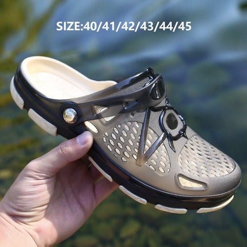 Unisex Fashion Beach Sandals Thick Sole Slipper Men Breathable Beach Shoes - sunnydayhomedecorboutique