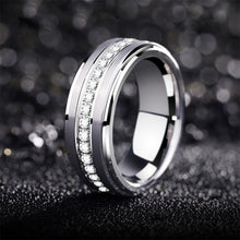 Load image into Gallery viewer, New she, Men&#39;s Promise Wedding Band Tungsten Carbide Rings - sunnydayhomedecorboutique
