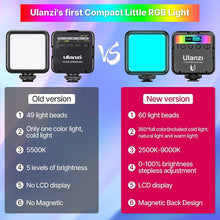 Load image into Gallery viewer, VL49 RGB Video Lights Mini LED Camera Light 2000mAh Rechargeable LED
