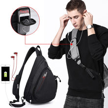 Load image into Gallery viewer, Men and Women Shoulder Bags USB Charge Crossbody Bag - sunnydayhomedecorboutique
