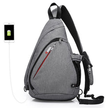 Load image into Gallery viewer, Men and Women Shoulder Bags USB Charge Crossbody Bag - sunnydayhomedecorboutique
