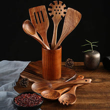 Load image into Gallery viewer, Cooking Utensils Set Non-Stick Spatula Shovel Wooden Handle
