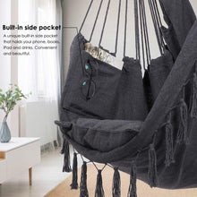 Load image into Gallery viewer, Outdoor Indoor Hanging Hammock Chair Swing Camping Garden Load 150KG - sunnydayhomedecorboutique
