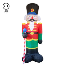 Load image into Gallery viewer, 2.4M Giant Soldier Model Nutcracker Christmas Inflatable LED Light Up Decor - sunnydayhomedecorboutique
