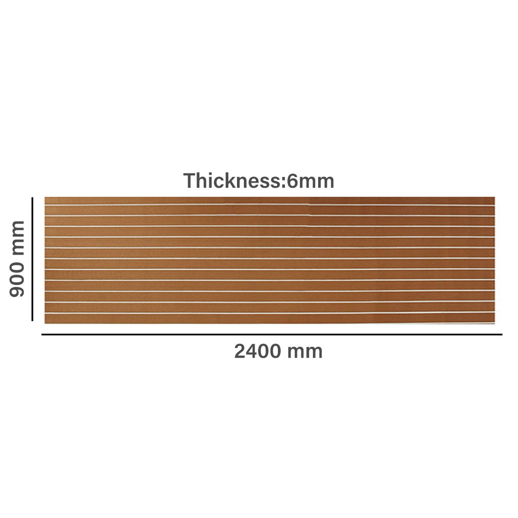 2400MMx900MMx6MM Self-Adhesive Foam Yacht Synthetic Teak Deck Faux Teak Boat Deck Mat Decking Boat EVA Foam Floor Mat For Boat - sunnydayhomedecorboutique