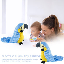 Load image into Gallery viewer, Cute Electric Talking Parrot Plush Toy Speaking Record Repeats Waving Wings Electroni Bird Stuffed Plush Toy As Gift For Kids Bi
