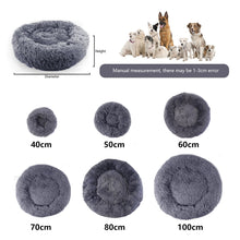 Load image into Gallery viewer, Donut Dog Bed Warm Soft Long Plush Pet Cushion - sunnydayhomedecorboutique
