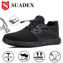 Load image into Gallery viewer, Safety Men&#39;s Work Shoes Industrial Steel Toe Cap Sneakers - sunnydayhomedecorboutique
