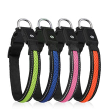 Load image into Gallery viewer, Nylon Dog Collar Flash Night Safety LED Glow Waterproof Dog Harness - sunnydayhomedecorboutique
