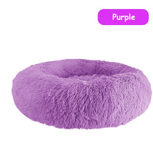 Load image into Gallery viewer, Donut Dog Bed Warm Soft Long Plush Pet Cushion - sunnydayhomedecorboutique
