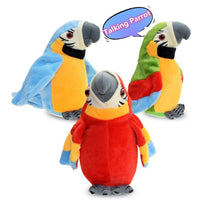 Load image into Gallery viewer, Cute Electric Talking Parrot Plush Toy Speaking Record Repeats Waving Wings
