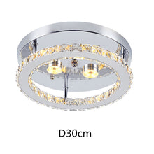 Load image into Gallery viewer, Modern LED Crystal Chandelier Lighting Mirror Rings  Ceiling Lamp - sunnydayhomedecorboutique
