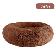 Load image into Gallery viewer, Donut Dog Bed Warm Soft Long Plush Pet Cushion - sunnydayhomedecorboutique
