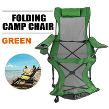 Load image into Gallery viewer, Outdoor Folding Chair Backrest With Footrest Bed Nap Chair - sunnydayhomedecorboutique
