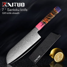 Load image into Gallery viewer, Kitchen Chef Knife High Quality VG10 Japanese Damascus Steel
