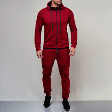 Load image into Gallery viewer, 2 pieces Autumn Running tracksuit men Sweatshirt Sports - sunnydayhomedecorboutique
